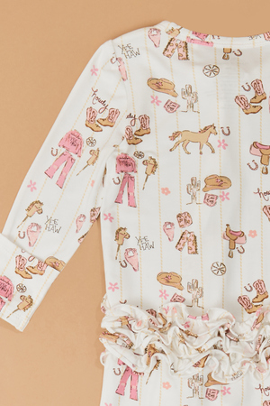 Pink Cowgirl Footie - Altar'd State - 