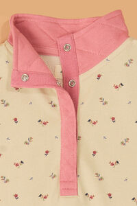 Ava Floral Half Snap Pullover Detail 5 - Altar'd State