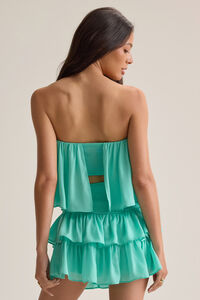 Ronnie Flowy Satin Romper Detail 2 - Altar'd State