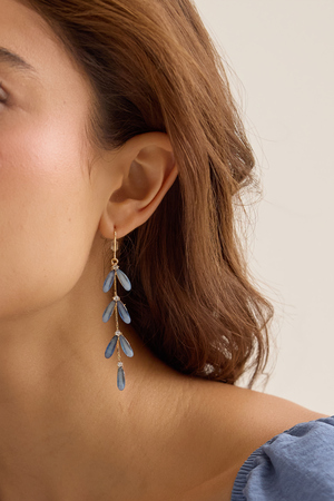 Resin Leaf Dangle Earrings - Altar'd State - 