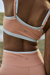 Apex Active Two-Toned Sports Bra in Coral | AS Revival