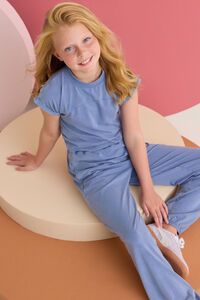 Addison Layered Tee And Jogger Set - Altar'd State