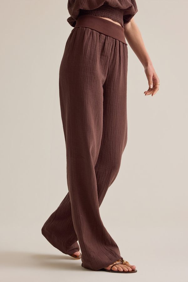 Prestyn Gauze Pants Detail 4 - Altar'd State
