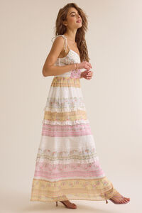 Adalea Floral Maxi Dress Detail 6 - Altar'd State