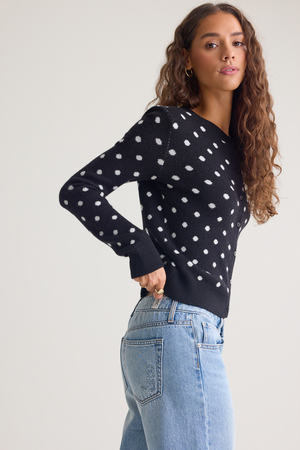 Danica Fitted Crew Sweater - Altar'd State - 