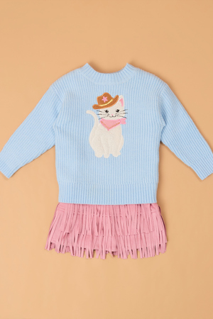 Cowgirl Cat Sweater Dress Set - Altar'd State - 