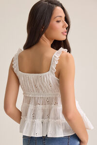 Caybrie Eyelet Tank Top Detail 5 - Altar'd State