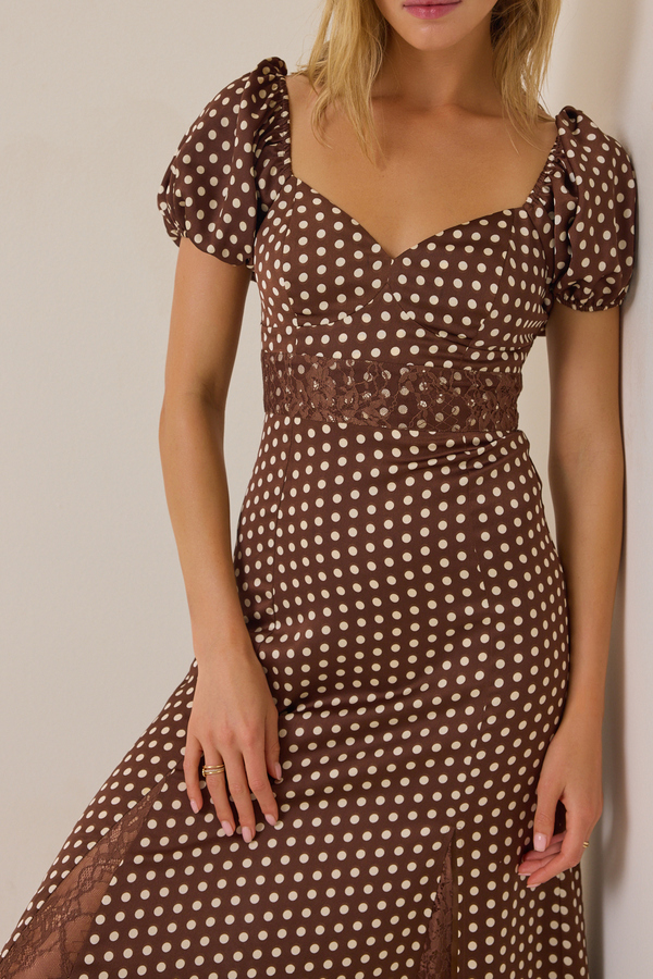 London Satin Maxi Dress Detail 4 - Altar'd State