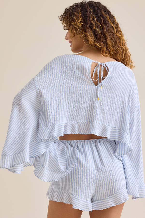 Radda Stripe Boho Top Detail 7 - Altar'd State