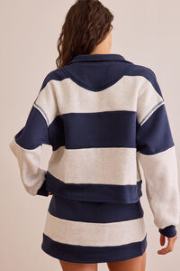 Overtime Striped Pullover Detail 4 - Altar'd State
