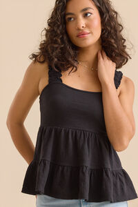 Shelby Tiered Babydoll Tank Detail 2 - Altar'd State