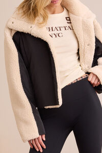 Cloud Peak Puffer Sherpa Jacket Detail 3 - Altar'd State