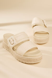 Raya Rafia Platform Sandals - Altar'd State