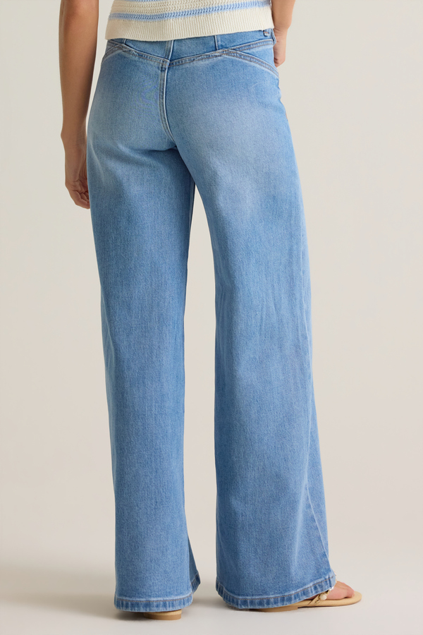 Loran Mini Pocket Wide Leg Jeans Detail 4 - Altar'd State