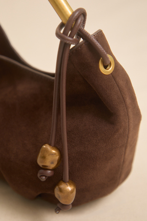 Mini Gold Suede Bag - Altar'd State