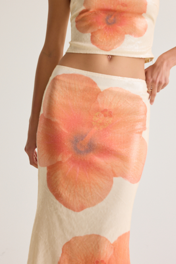 Harper Sequin Midi Skirt Detail 2 - Altar'd State