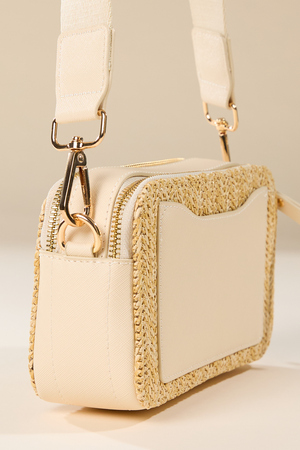 Straw Crossbody Purse - Altar'd State - 