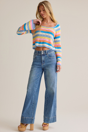 Lyla Wide Leg Jean - Altar'd State - 