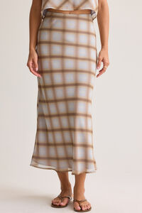 Jenna Plaid Midi Skirt Detail 2 - Altar'd State