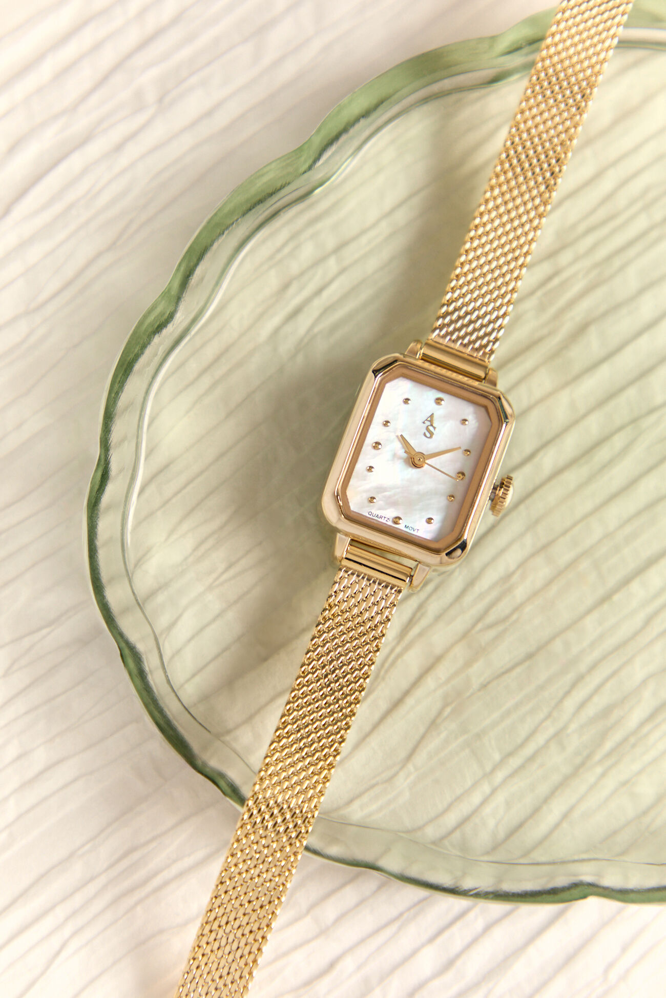 Skinny Woven Rectangle Watch