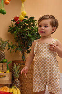 Palm Check Knot Shortall - Altar'd State
