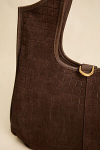 Stevie Croc Suede Tote Bag Detail 2 - Altar'd State