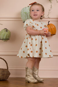 Sweet Squash Puff Sleeve Baby Dress - Altar'd State