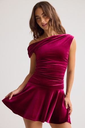 Ramona Velvet Mini Dress - Altar'd State - 