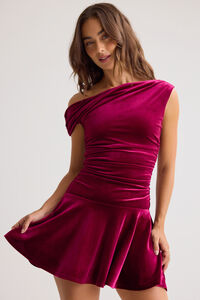 Ramona Velvet Mini Dress Detail 2 - Altar'd State