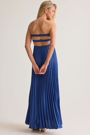 Nellie Satin Maxi Dress - Altar'd State - 