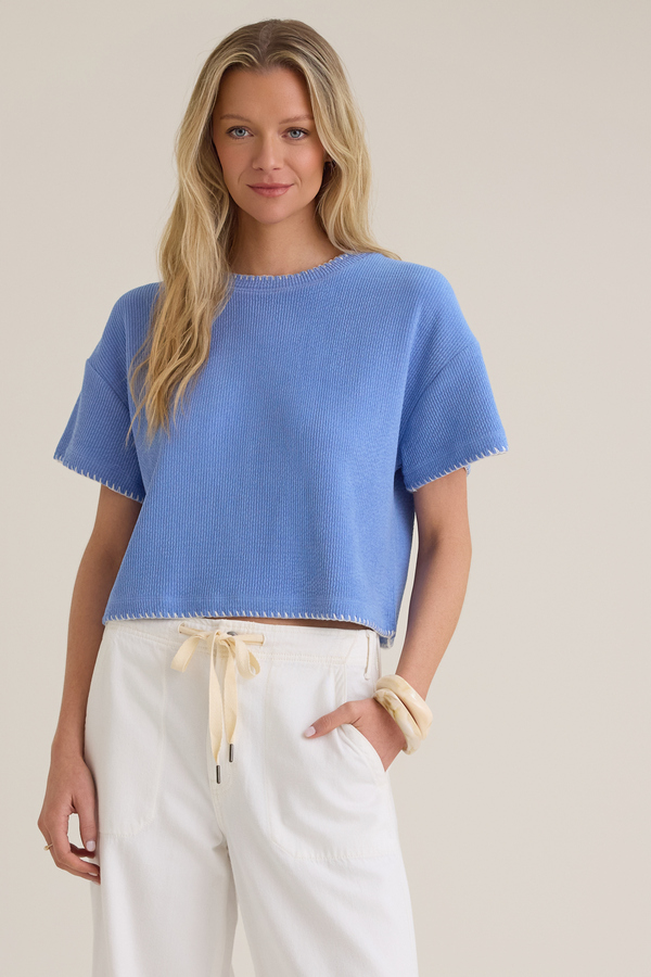 Makenzie Ribbed Whipstitch Top Detail 2 - Altar'd State