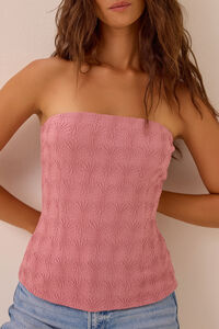 Ollie Jacquard Tube Top Detail 2 - Altar'd State