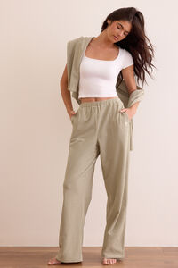 Weekend Stripe Wide Leg Pant - Altar'd State