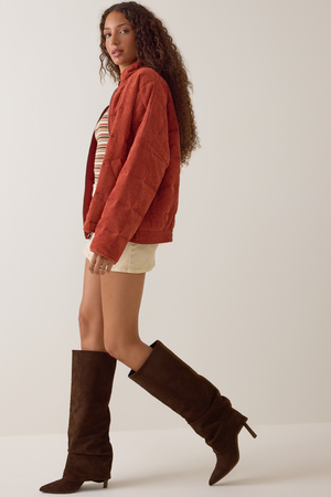 Cece Corduroy Quilted Jacket - Altar'd State - 