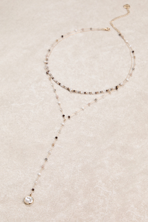 Sophie Glass Bead Necklace - Altar'd State - 
