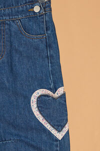 Reagan Heart Denim Overalls Detail 5 - Altar'd State