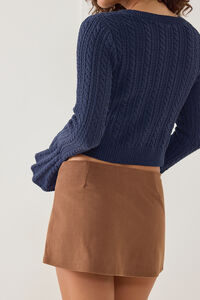 Maggie Corduroy Mini Skort Detail 6 - Altar'd State