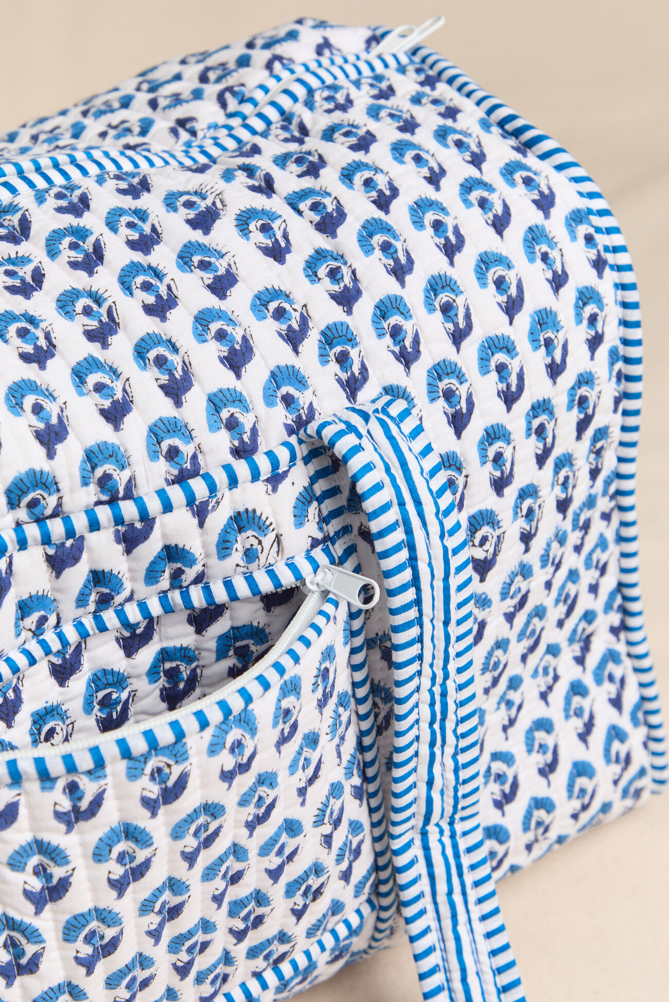 Ocean Petals Quilted Duffle