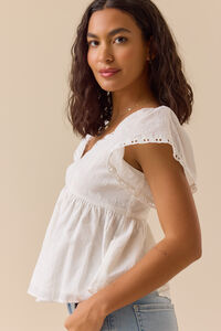 Azura Textured Babydoll Top Detail 3 - Altar'd State