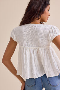 Amayah Smocked Babydoll Top Detail 4 - Altar'd State