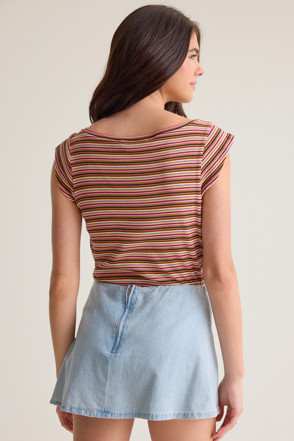 Amanda Denim Skort Detail 3 - Altar'd State