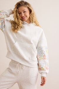 Champ Patchwork Hoodie Detail 3 - Altar'd State
