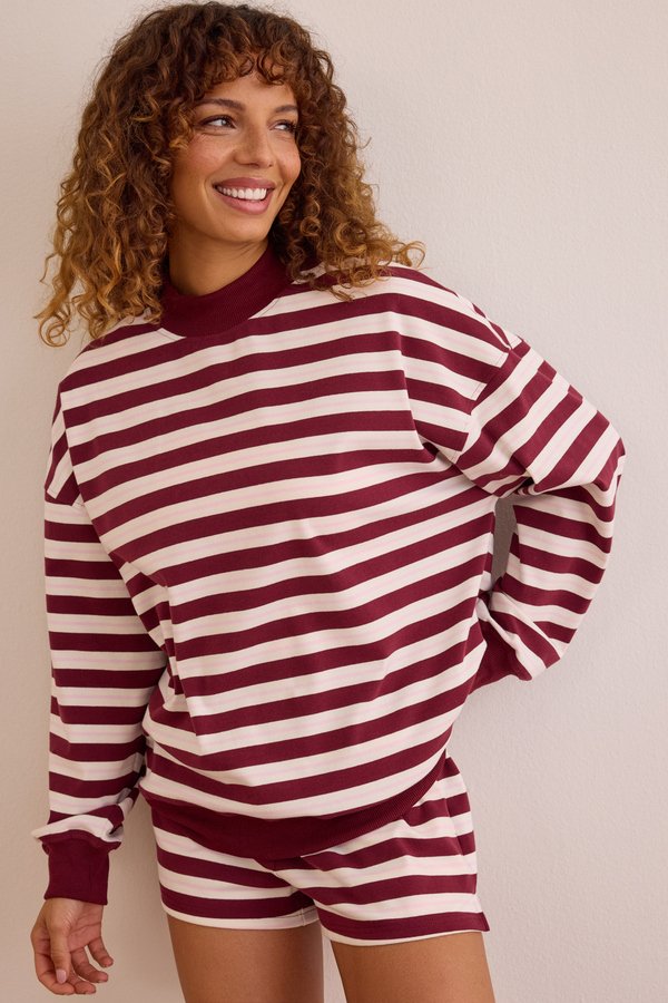 Victory Lap Stripe Mockneck - Altar'd State