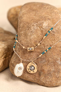 Ottilie Beaded Layer Necklace - Altar'd State