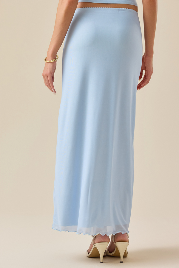 Emelia Floral Mesh Midi Skirt Detail 4 - Altar'd State