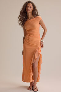 Kalista Ruffle Maxi Dress Detail 2 - Altar'd State