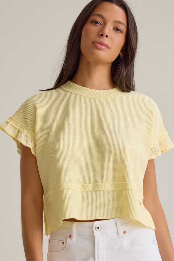 Ellis Thermal Lace Sleeve Top Detail 3 - Altar'd State