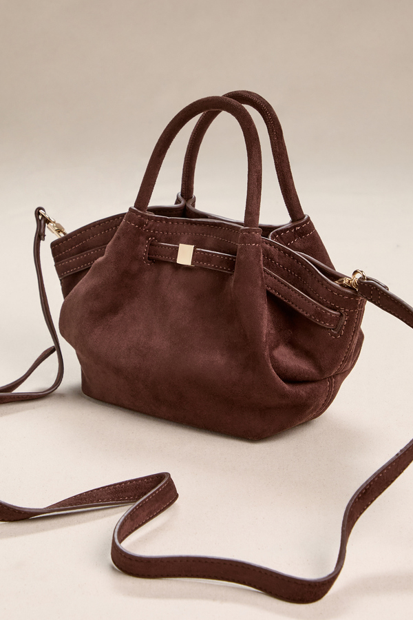 Sienna Belted Suede Mini Crossbody Detail 3 - Altar'd State