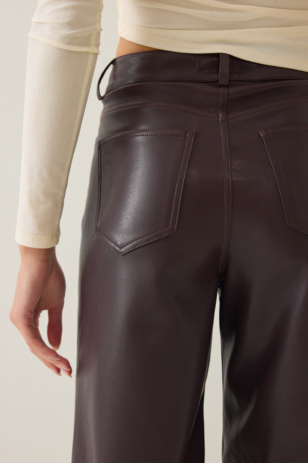 Roman Vegan Leather Pants Detail 7 - Altar'd State