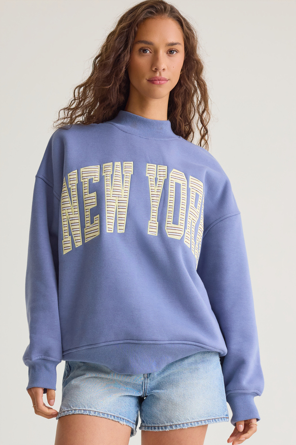 New York Mock Neck Pullover Detail 3 - Altar'd State